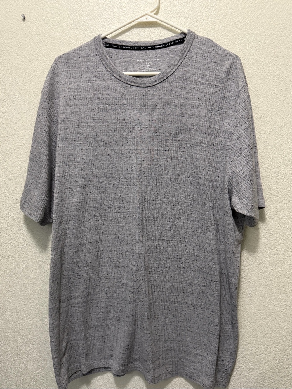 Shaquille O'Neal XLG heather gray short sleeve shirt, 2XL